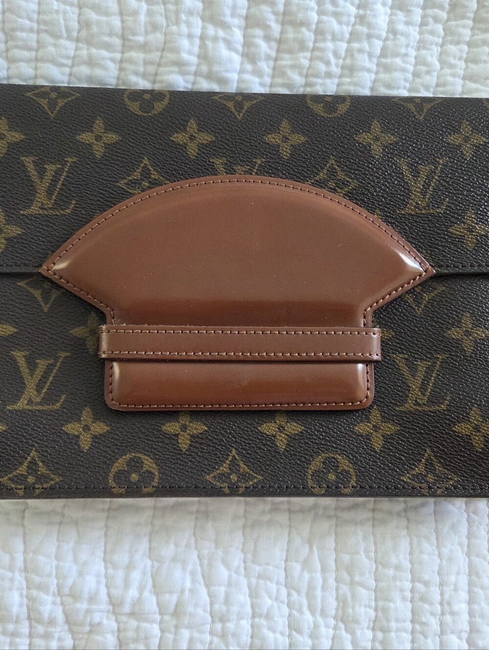 Authentic Vintage Louis Vuitton Monogram Clutch – Made in France